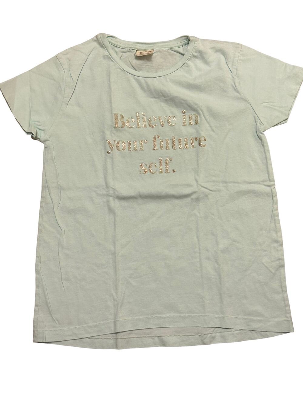 Zara Believe In Yourself Teal Shirt Size 152 11/12